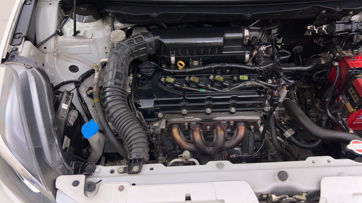 Used 2021 Toyota Glanza V CVT Petrol Automatic engine ENGINE RIGHT SIDE VIEW