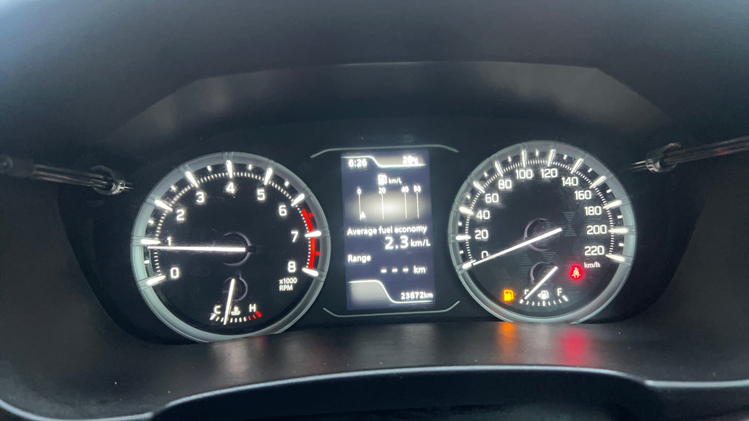 Used 2023 Maruti Suzuki Grand Vitara Alpha Dual Tone Smart Hybrid Petrol Manual interior CLUSTERMETER VIEW