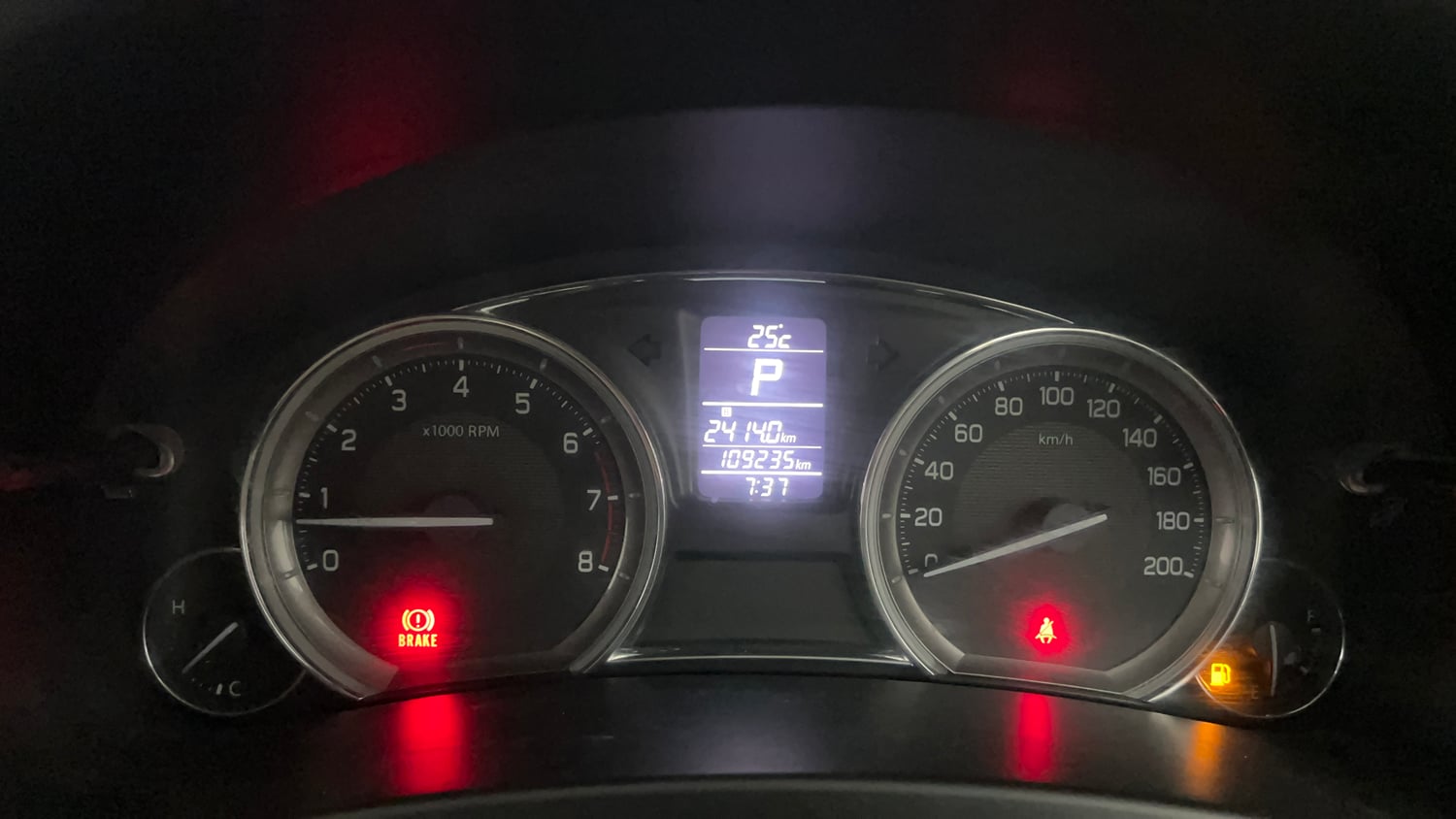 Used 2017 Maruti Suzuki Ciaz Alpha 1.4 AT Petrol Automatic interior CLUSTERMETER VIEW