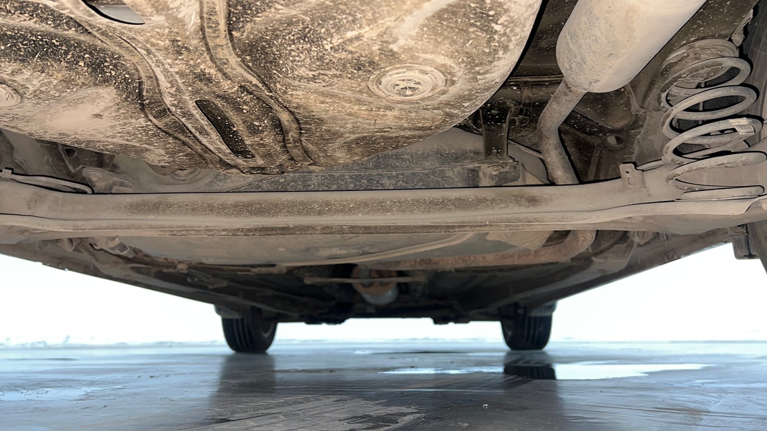 Used 2021 Maruti Suzuki Baleno Zeta Petrol Manual extra REAR UNDERBODY VIEW (TAKEN FROM REAR)