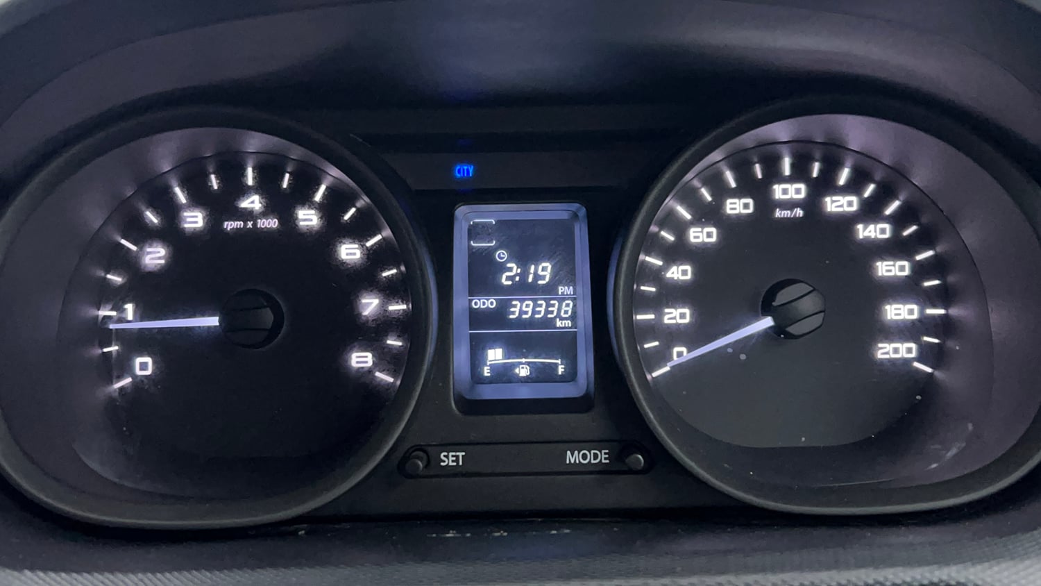 Used 2018 Tata Tiago Revotron XT Petrol Manual interior CLUSTERMETER VIEW
