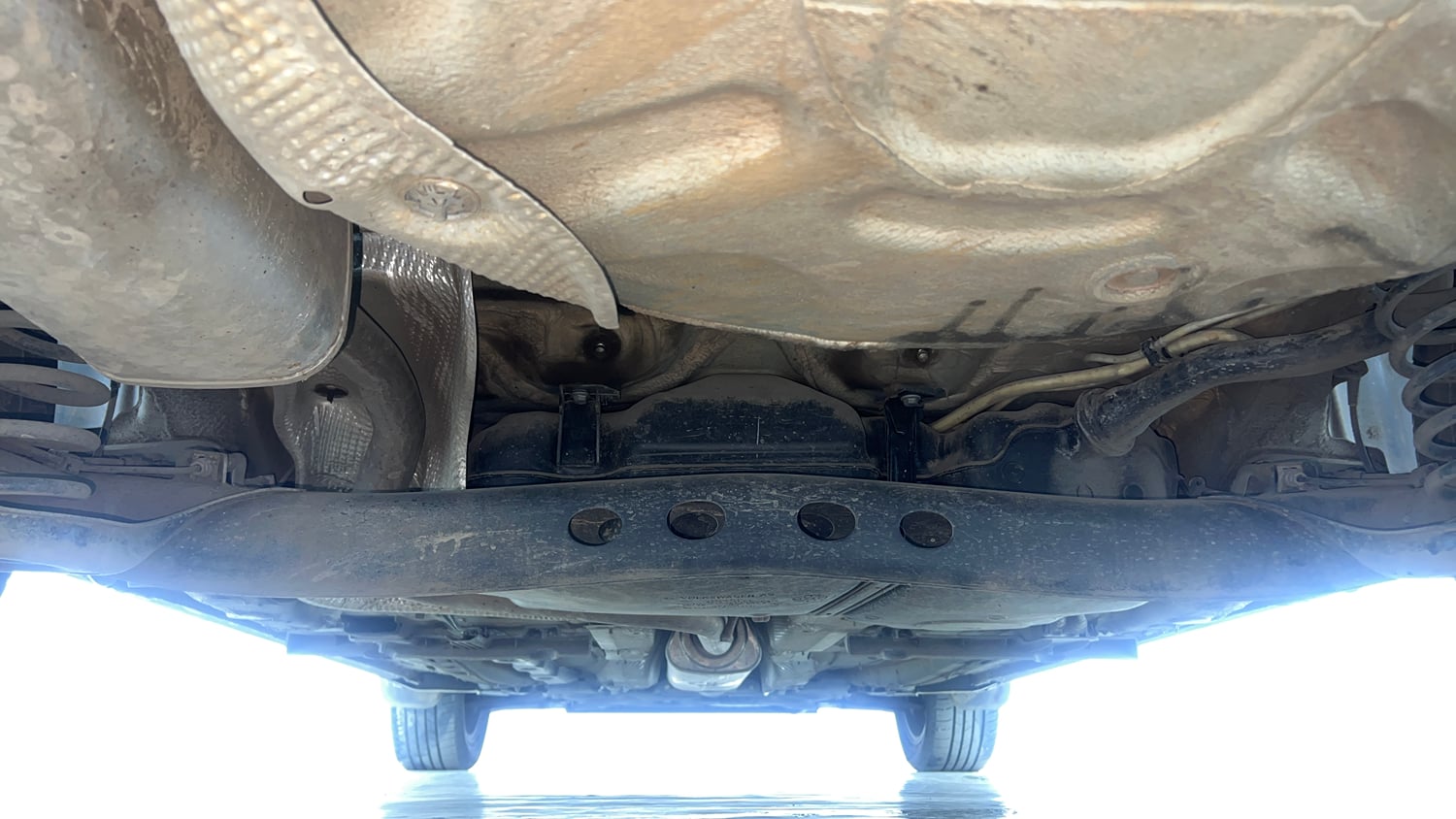 Used 2024 Skoda Slavia Style 1.5L TSI DSG Petrol Automatic extra REAR UNDERBODY VIEW (TAKEN FROM REAR)