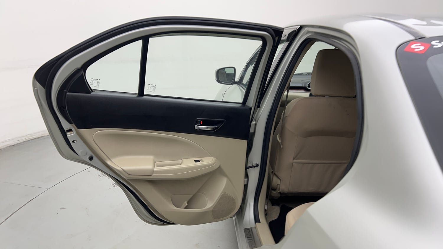 Used 2017 Maruti Suzuki Dzire VXi Petrol Manual interior LEFT REAR DOOR OPEN VIEW