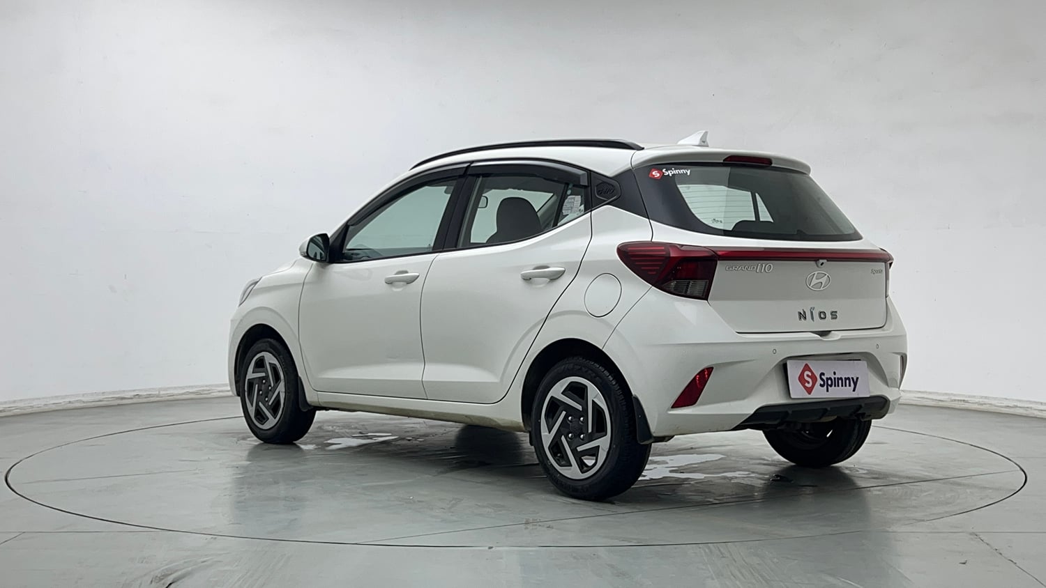 Used 2023 Hyundai Grand i10 Nios Sportz 1.2 Kappa VTVT Petrol Manual exterior LEFT REAR CORNER VIEW