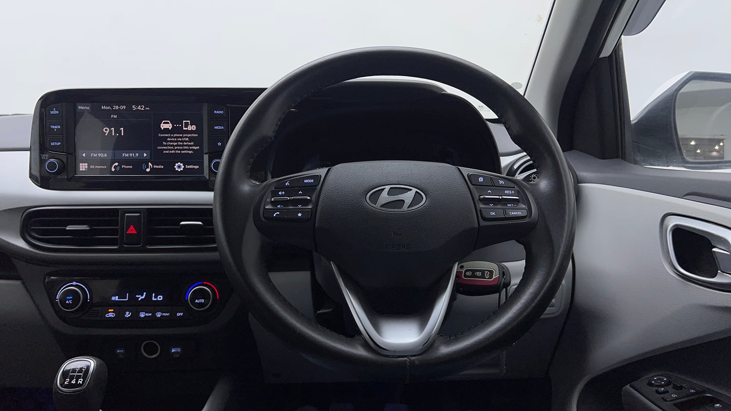 Used 2023 Hyundai Grand i10 Nios Sportz 1.2 Kappa VTVT Petrol Manual interior STEERING VIEW