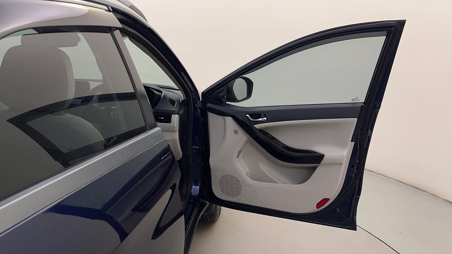 Used 2023 Tata Nexon XZ Plus LUXS Dual Tone Petrol Manual interior RIGHT FRONT DOOR OPEN VIEW