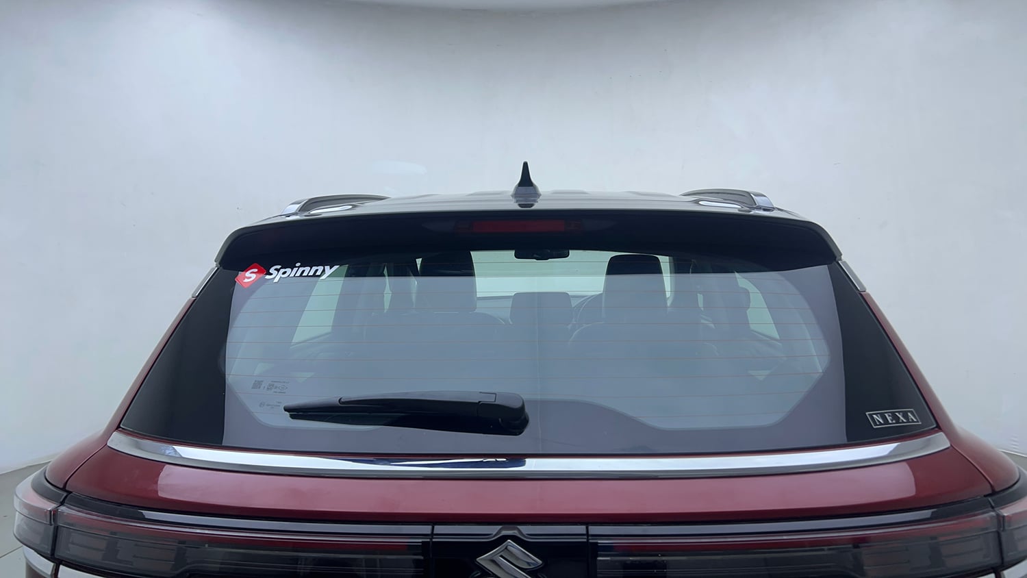 Used 2023 Maruti Suzuki Grand Vitara Alpha Dual Tone Smart Hybrid Petrol Manual exterior BACK WINDSHIELD VIEW