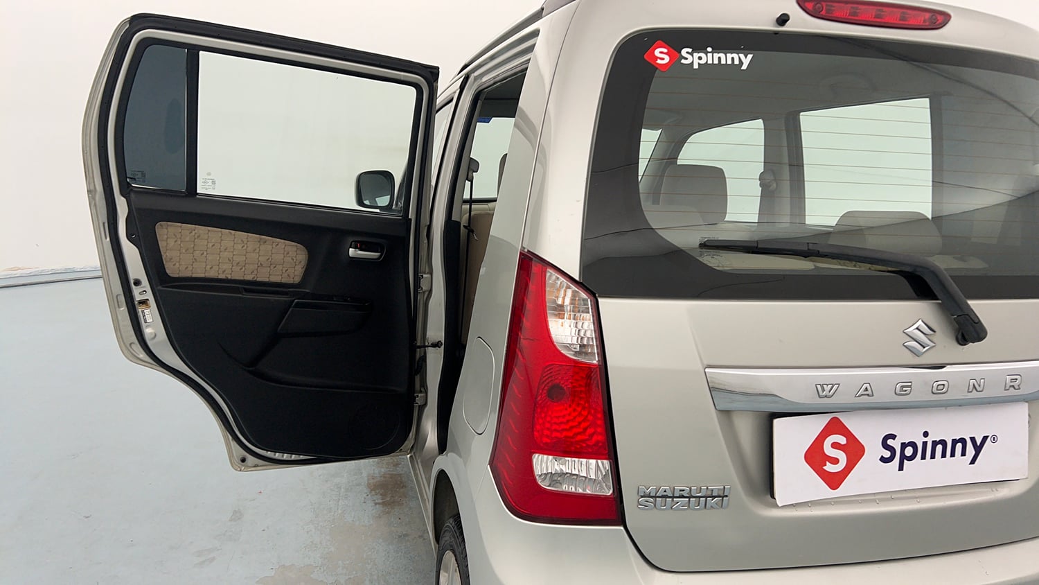 Used 2017 Maruti Suzuki Wagon R 1.0 VXI AMT Petrol Automatic interior LEFT REAR DOOR OPEN VIEW