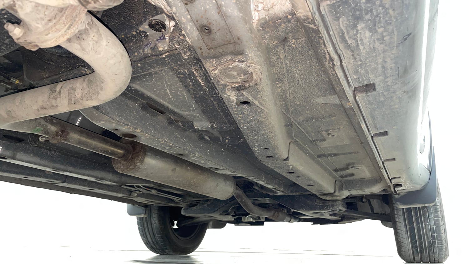 Used 2024 Tata Nexon Creative Plus 1.2 Revotron Petrol 6AMT Petrol Automatic extra REAR RIGHT UNDERBODY VIEW