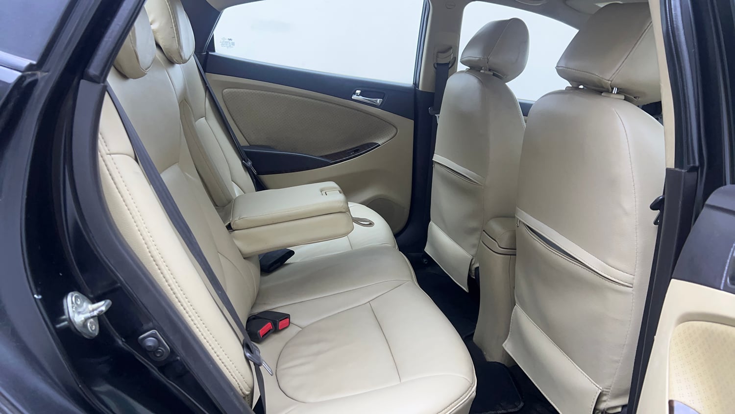 Used 2013 Hyundai Verna Fluidic 1.6 VTVT SX Petrol Manual interior RIGHT SIDE REAR DOOR CABIN VIEW
