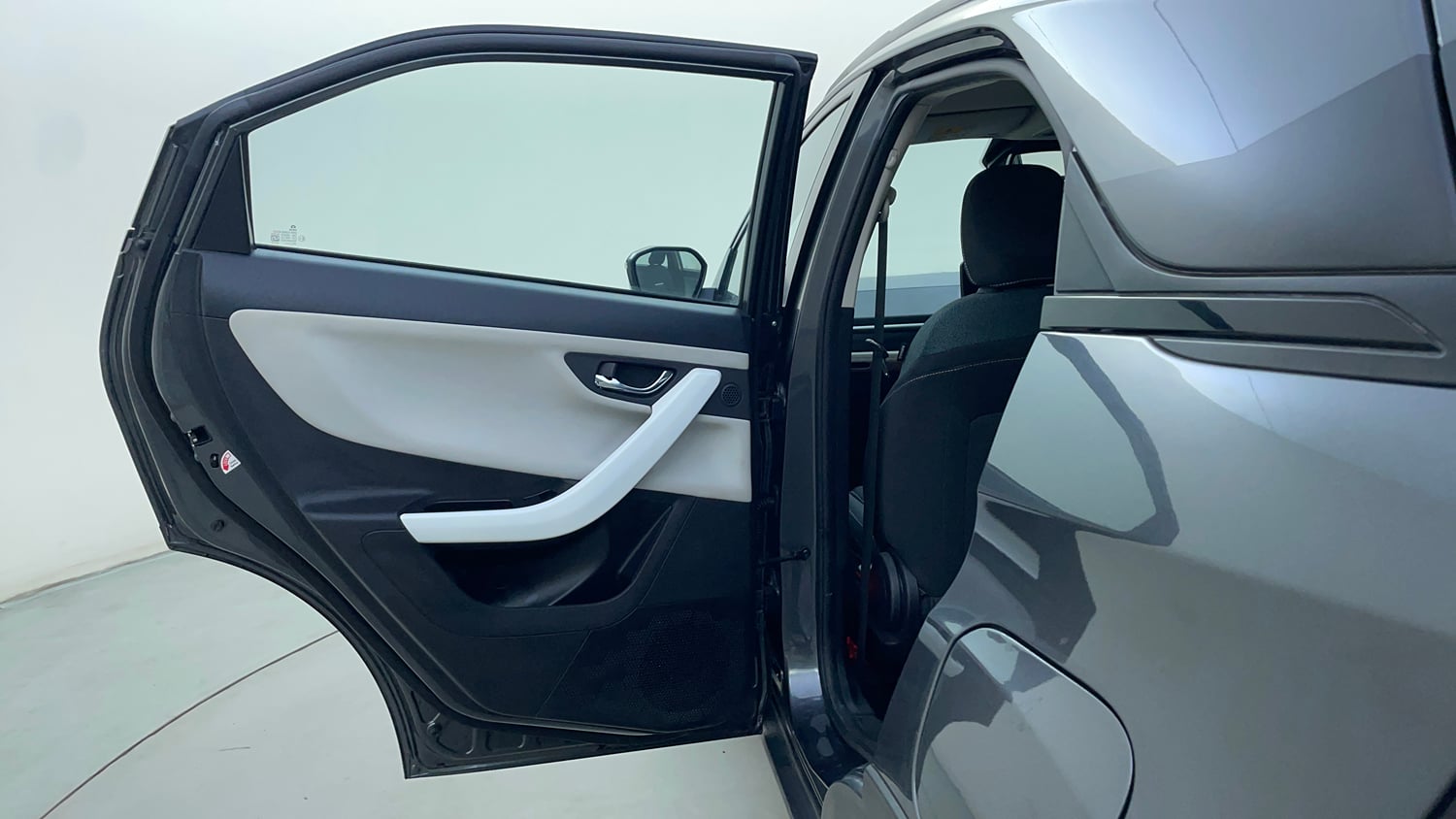 Used 2024 Tata Nexon Creative Plus 1.2 Revotron Petrol 6AMT Petrol Automatic interior LEFT REAR DOOR OPEN VIEW