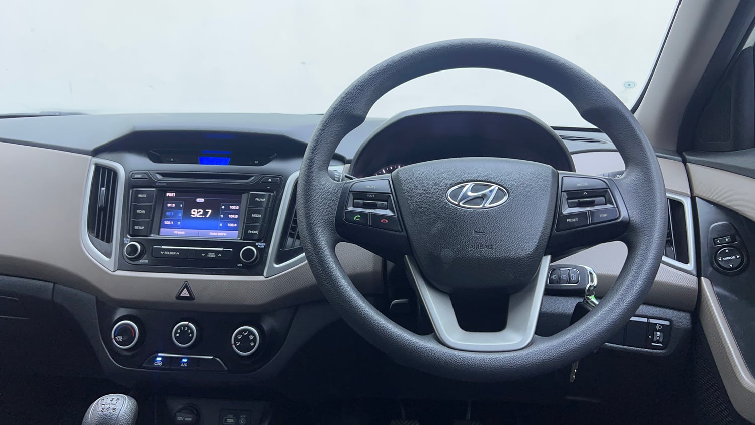 Used 2017 Hyundai Creta 1.6 E Plus Petrol Petrol Manual interior STEERING VIEW