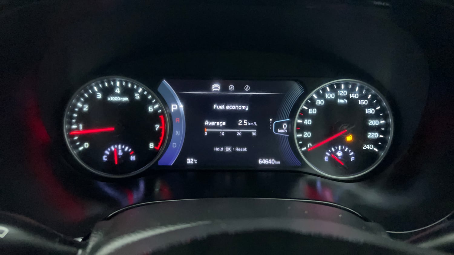Used 2022 Kia Seltos X Line 1.4 DCT Petrol Automatic interior CLUSTERMETER VIEW