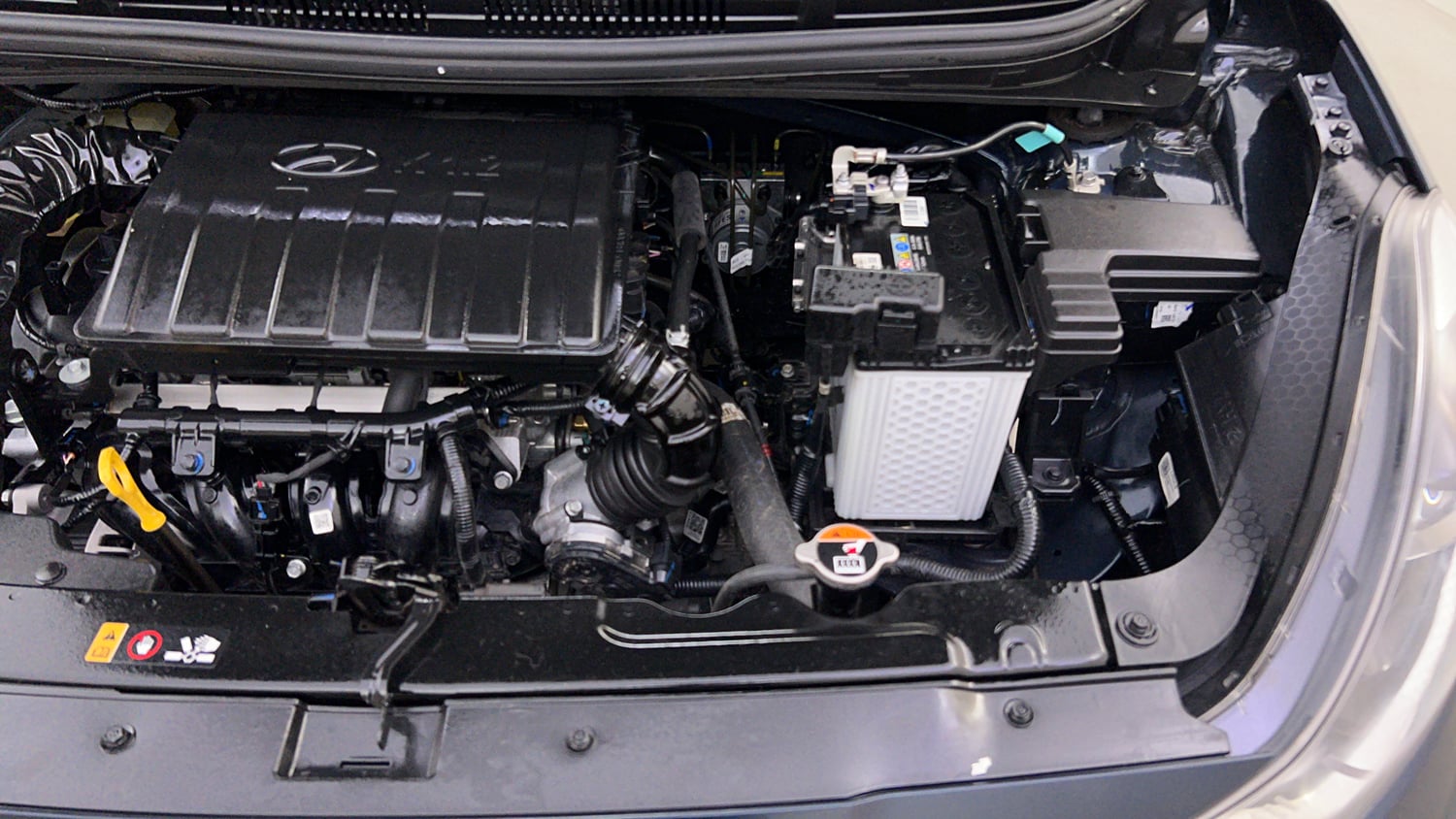 Used 2025 Hyundai Grand i10 Nios Sportz (O) 1.2 Kappa VTVT Petrol Manual engine ENGINE LEFT SIDE VIEW