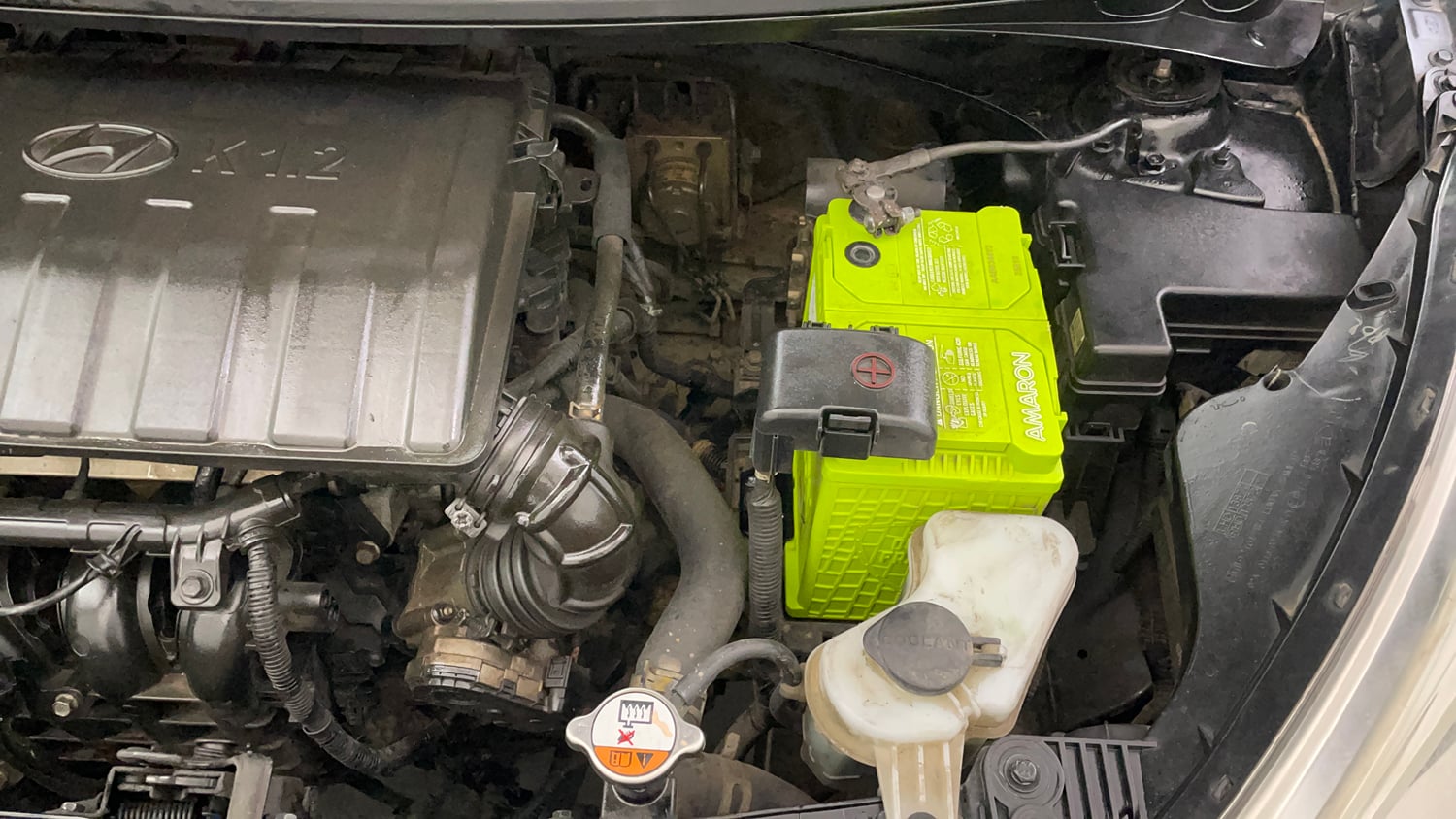 Used 2016 Hyundai Grand i10 Asta 1.2 Kappa VTVT Petrol Manual engine ENGINE LEFT SIDE VIEW