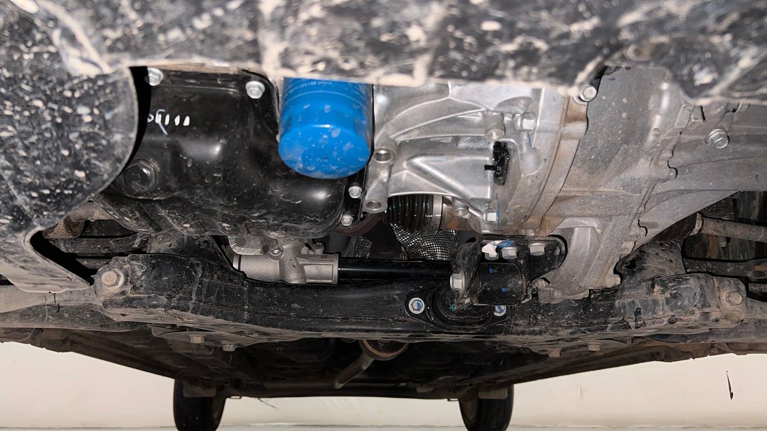 Used 2025 Hyundai Grand i10 Nios Sportz (O) 1.2 Kappa VTVT Petrol Manual extra FRONT LEFT UNDERBODY VIEW
