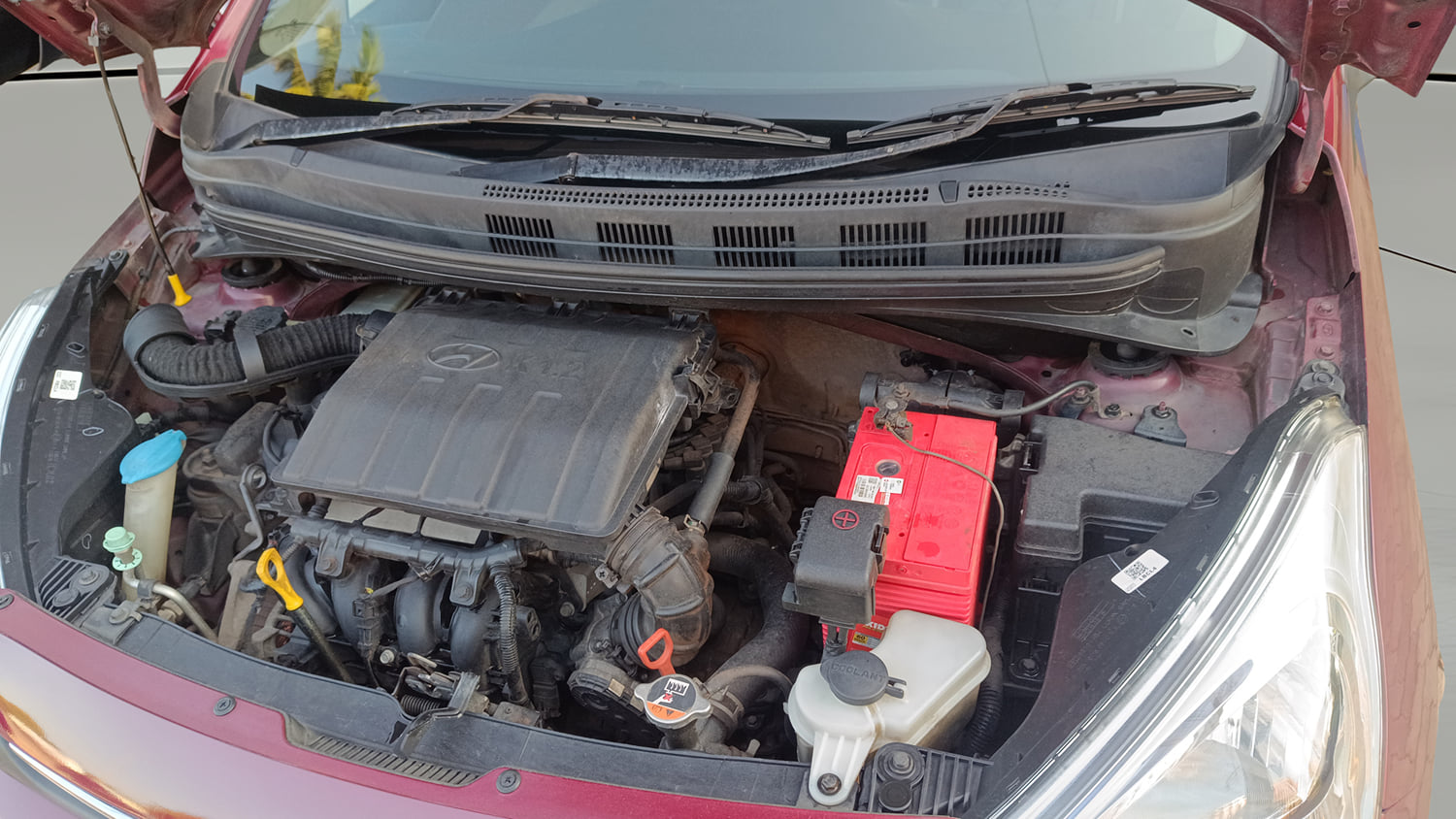 Used 2015 Hyundai Grand i10 Asta AT 1.2 Kappa VTVT Petrol Automatic engine ENGINE LEFT SIDE VIEW
