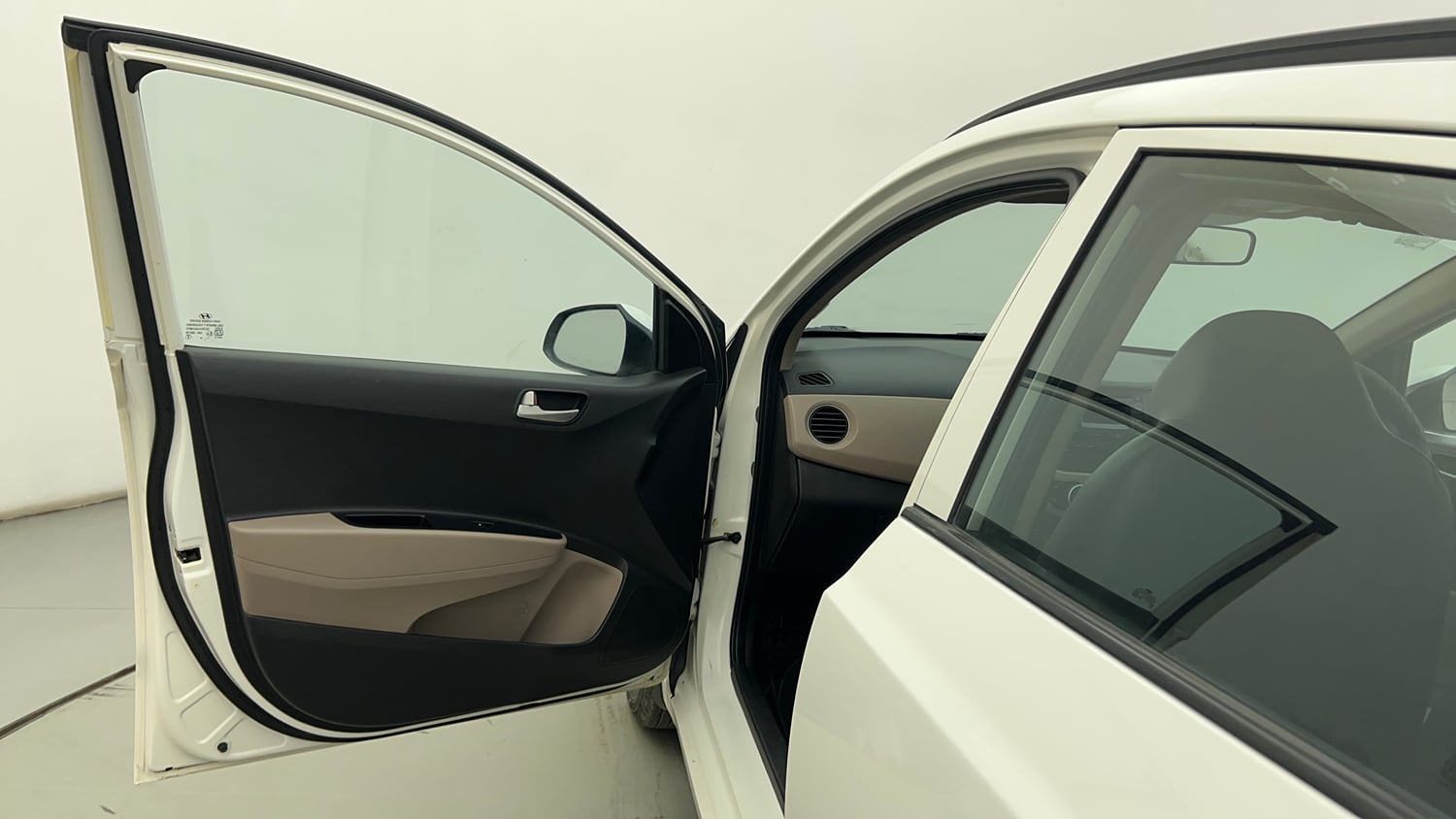 Used 2015 Hyundai Grand i10 Asta AT 1.2 Kappa VTVT Petrol Automatic interior LEFT FRONT DOOR OPEN VIEW
