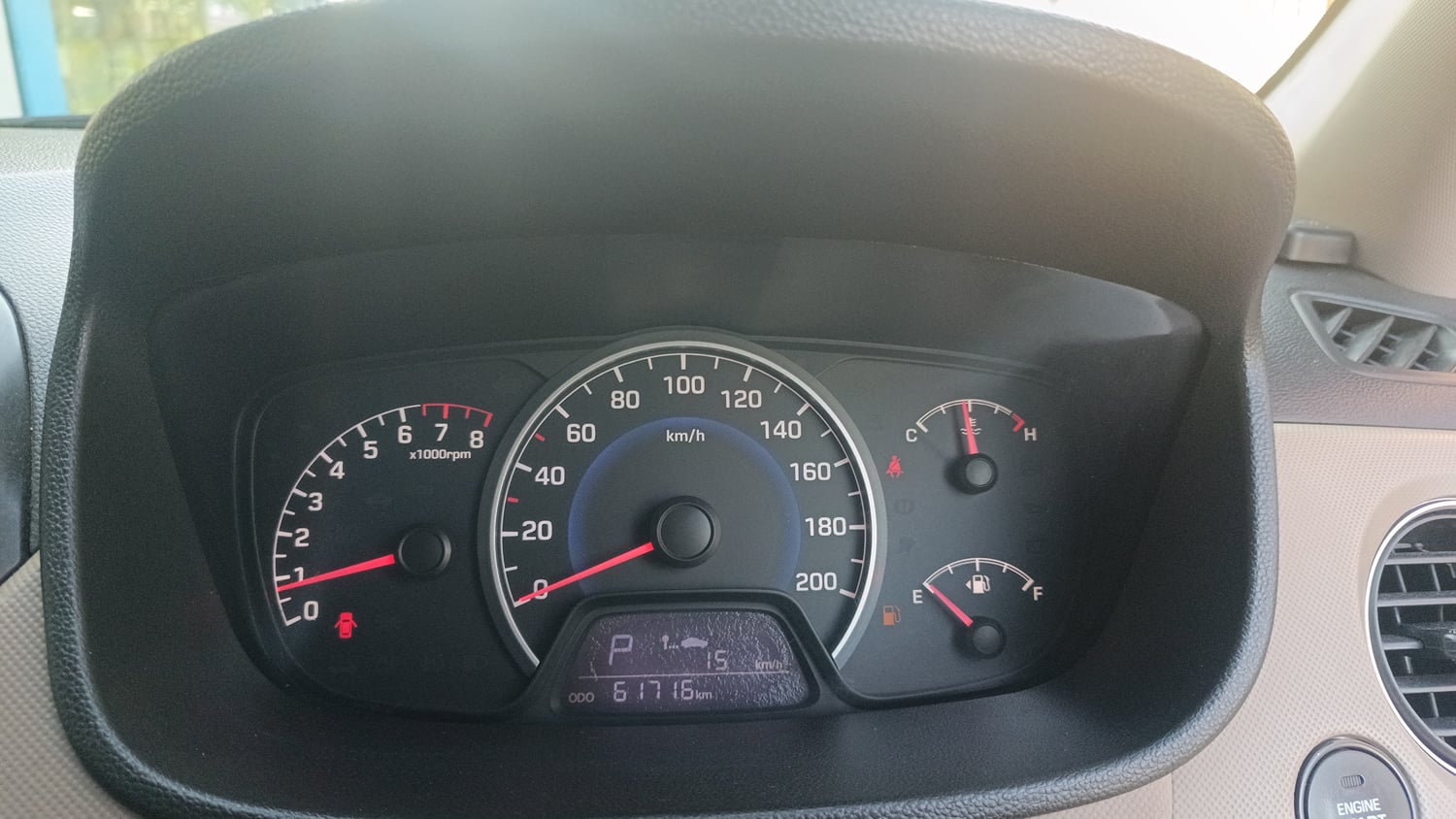 Used 2015 Hyundai Grand i10 Asta AT 1.2 Kappa VTVT Petrol Automatic interior CLUSTERMETER VIEW