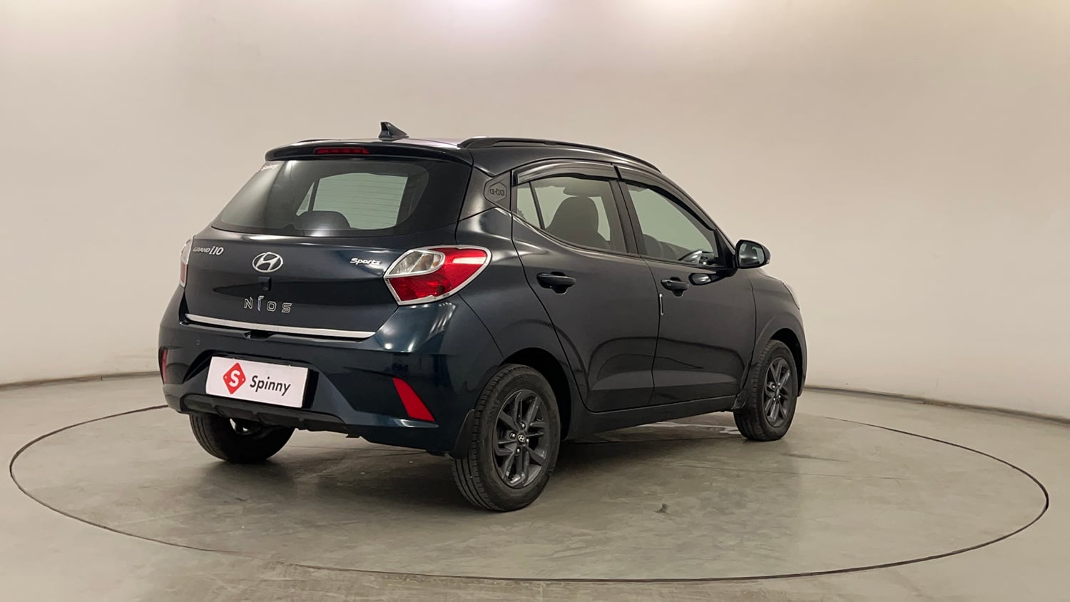 Used 2022 Hyundai Grand i10 Nios Sportz 1.2 Kappa VTVT Petrol Manual exterior RIGHT REAR CORNER VIEW