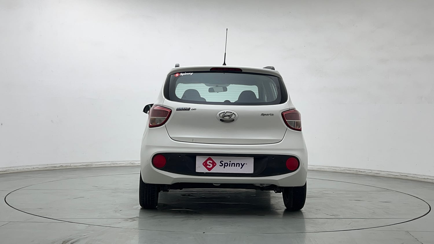 Used 2017 Hyundai Grand i10 Sportz (O) 1.2 Kappa VTVT Petrol Manual exterior BACK VIEW