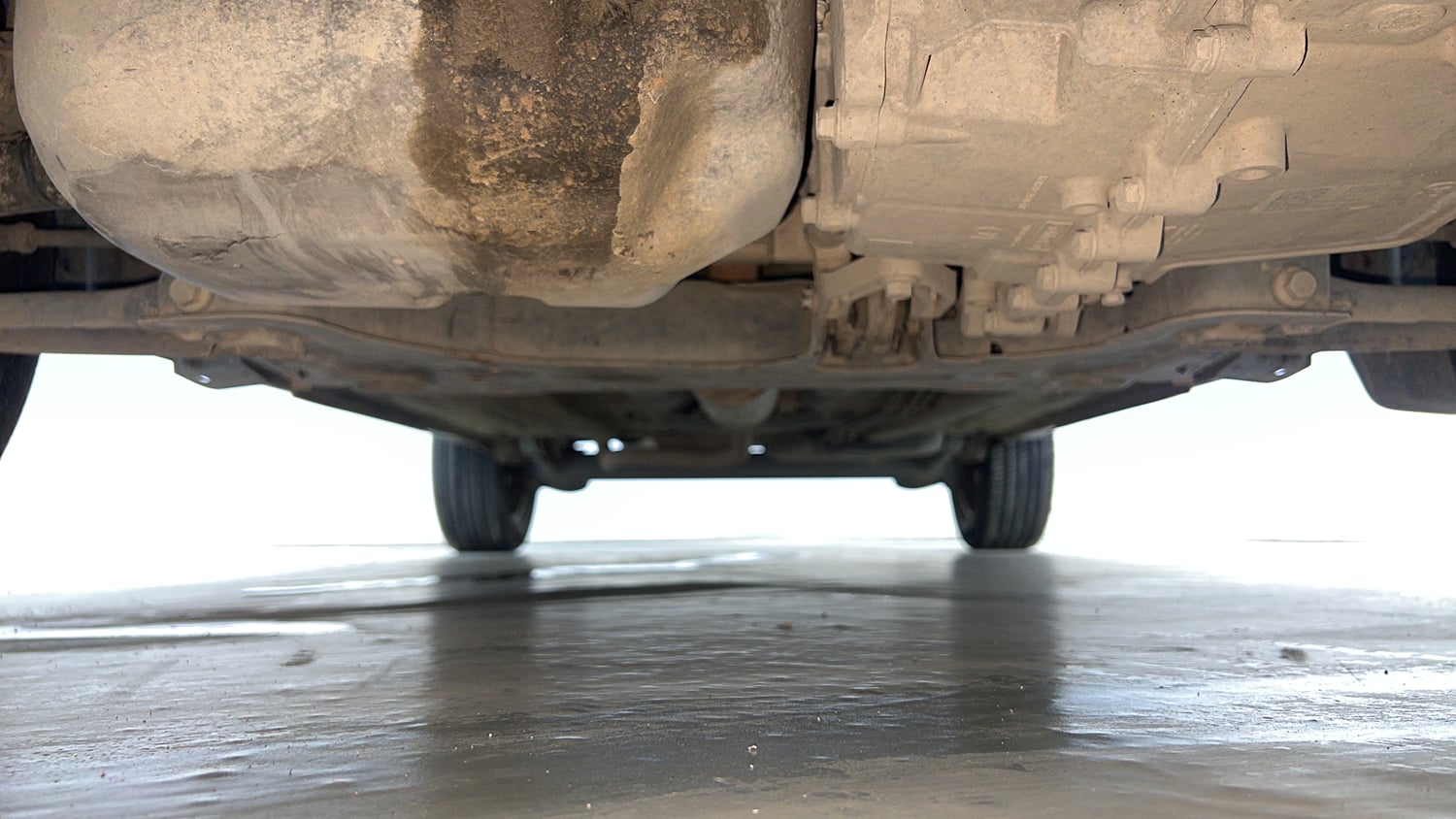 Used 2018 Ford EcoSport Trend + 1.5L Ti-VCT AT Petrol Automatic extra FRONT LEFT UNDERBODY VIEW
