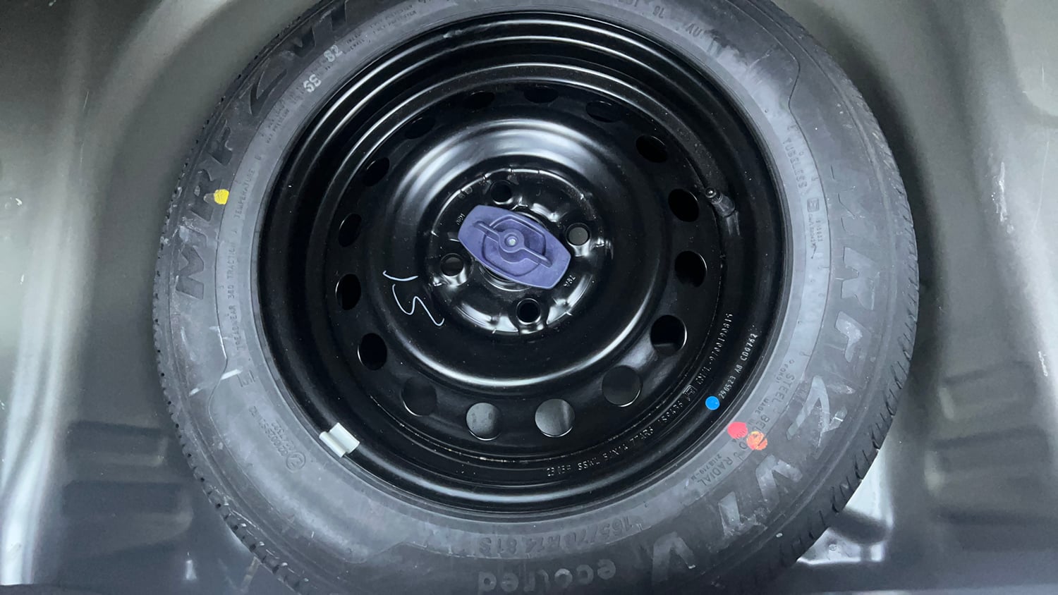 Used 2023 Maruti Suzuki Wagon R ZXI Plus 1.2 AGS Petrol Automatic tyres SPARE TYRE VIEW