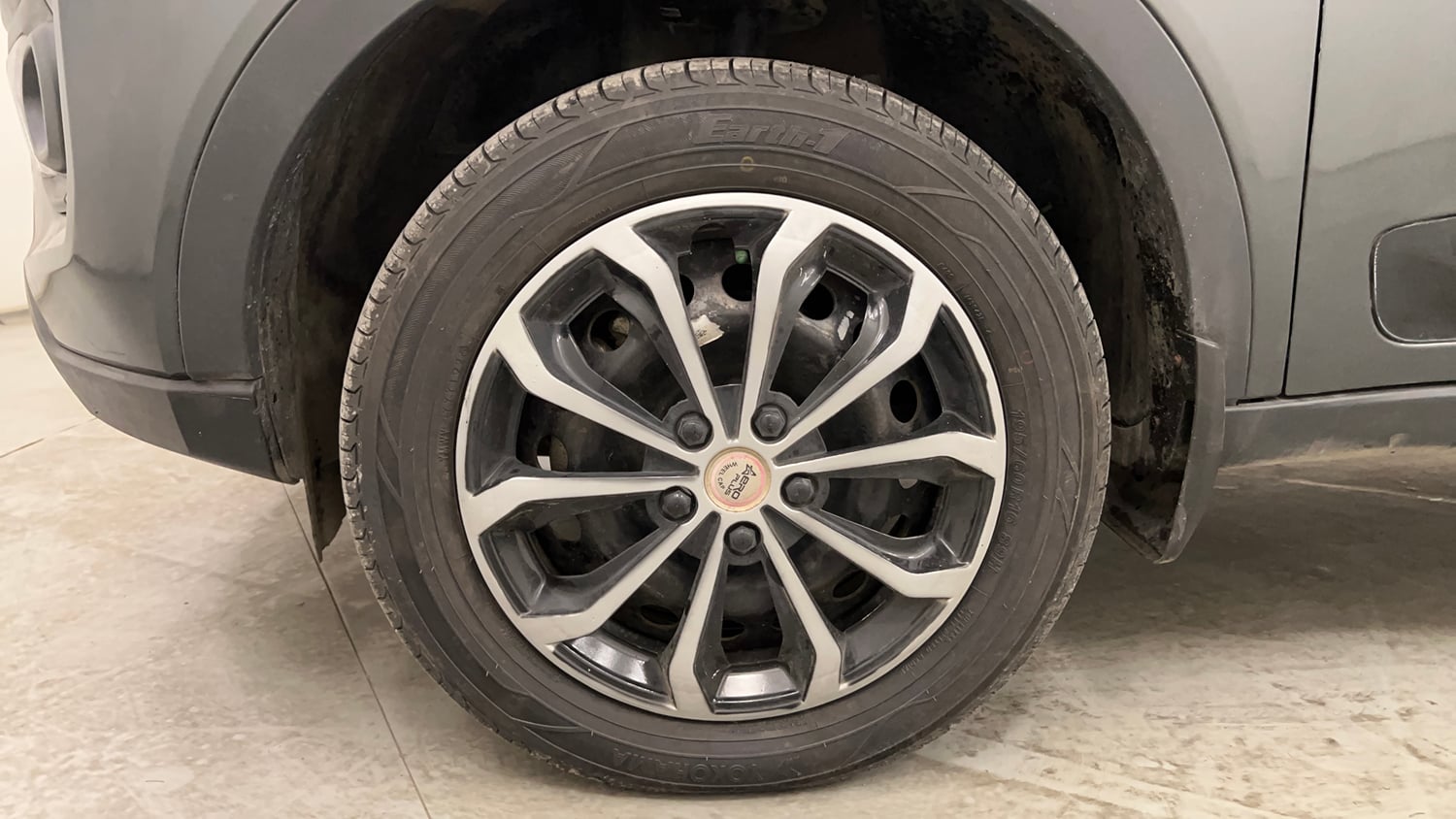 Used 2023 Tata Nexon XM (S) Diesel Diesel Manual tyres LEFT FRONT TYRE RIM VIEW