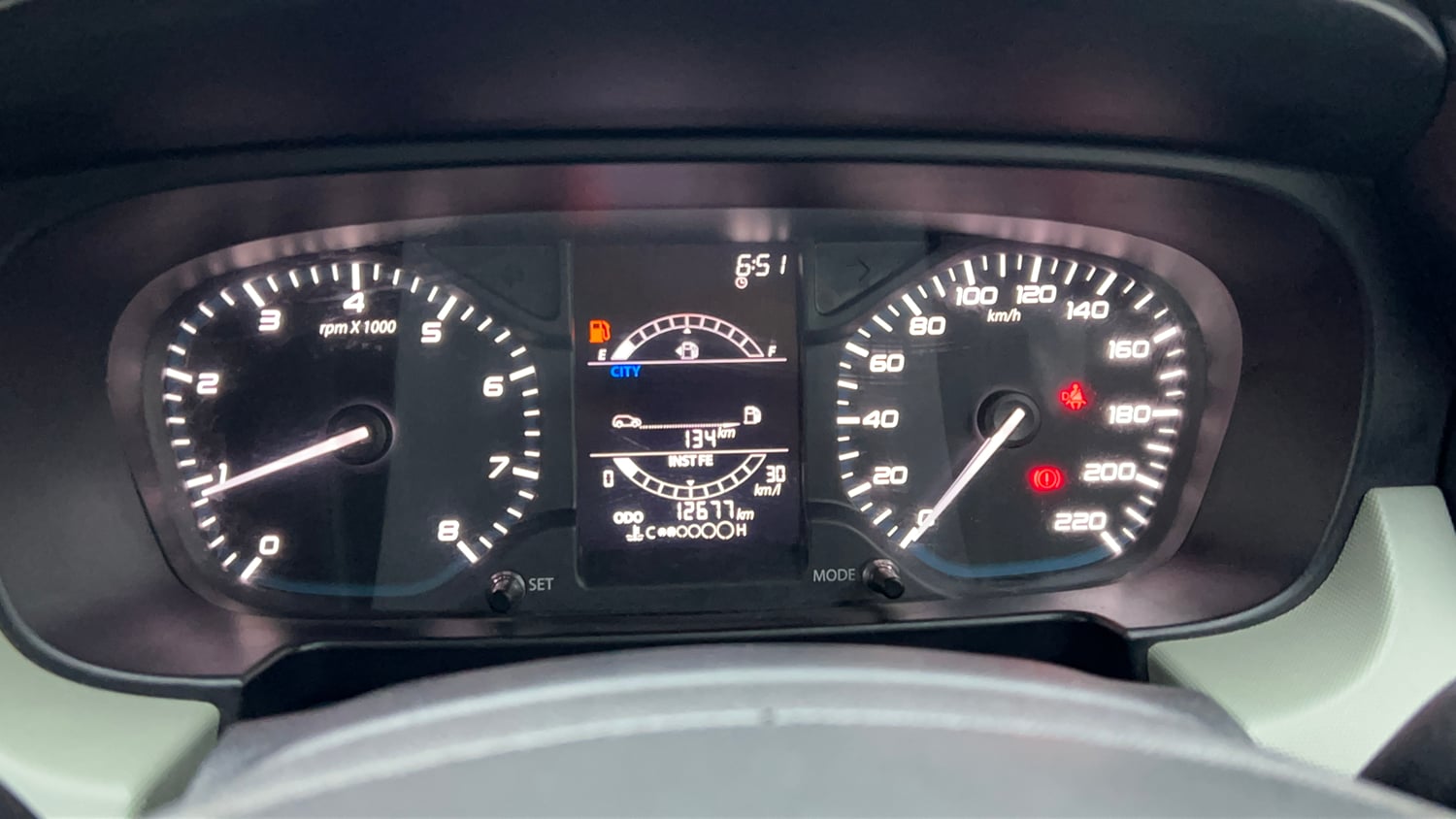 Used 2023 Tata Punch Adventure MT Petrol Manual interior CLUSTERMETER VIEW