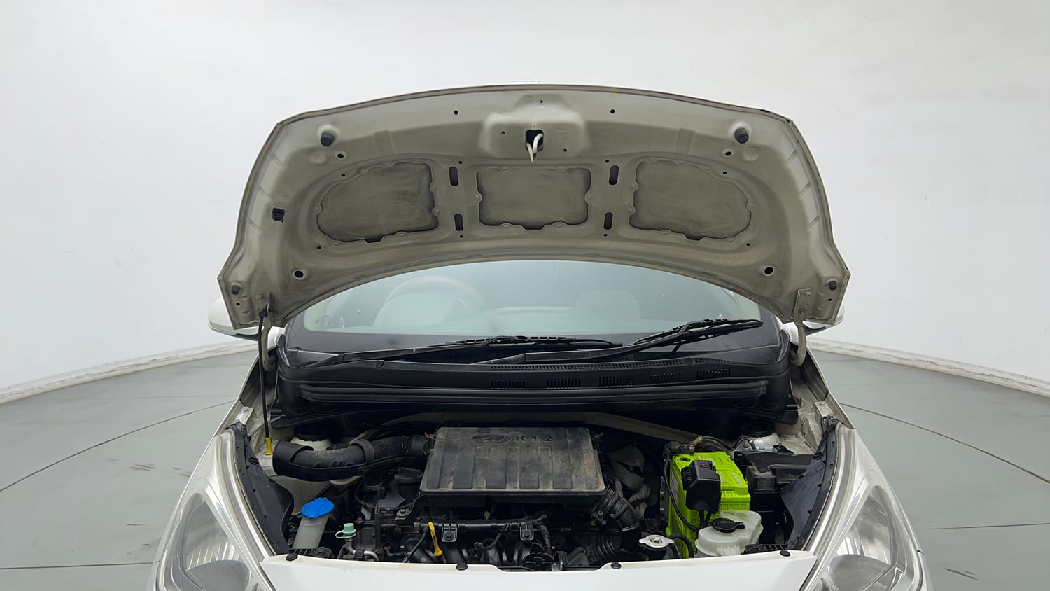 Used 2017 Hyundai Grand i10 Sportz (O) 1.2 Kappa VTVT Petrol Manual engine ENGINE & BONNET OPEN FRONT VIEW
