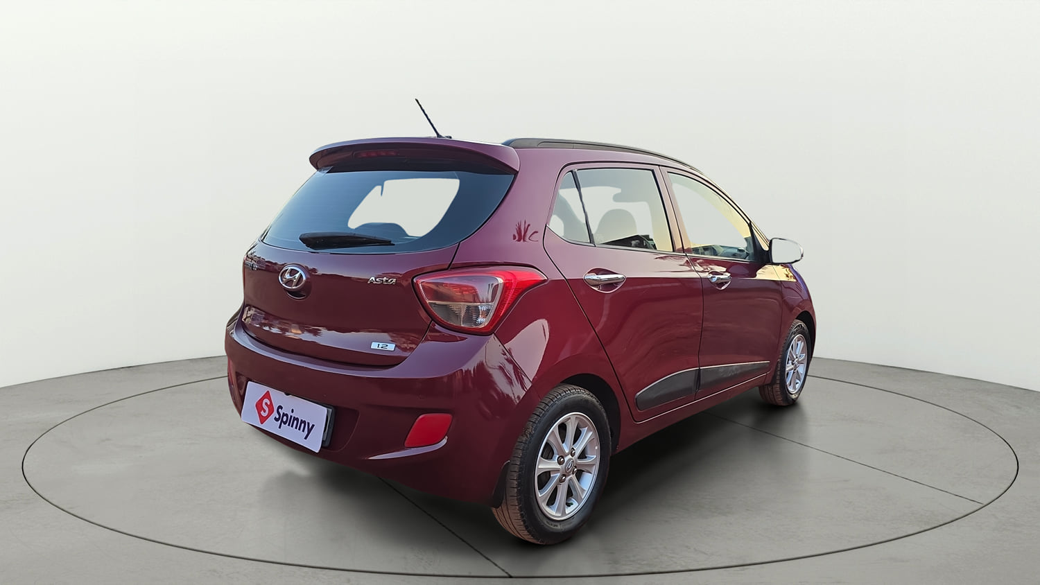 Used 2015 Hyundai Grand i10 Asta AT 1.2 Kappa VTVT Petrol Automatic exterior RIGHT REAR CORNER VIEW
