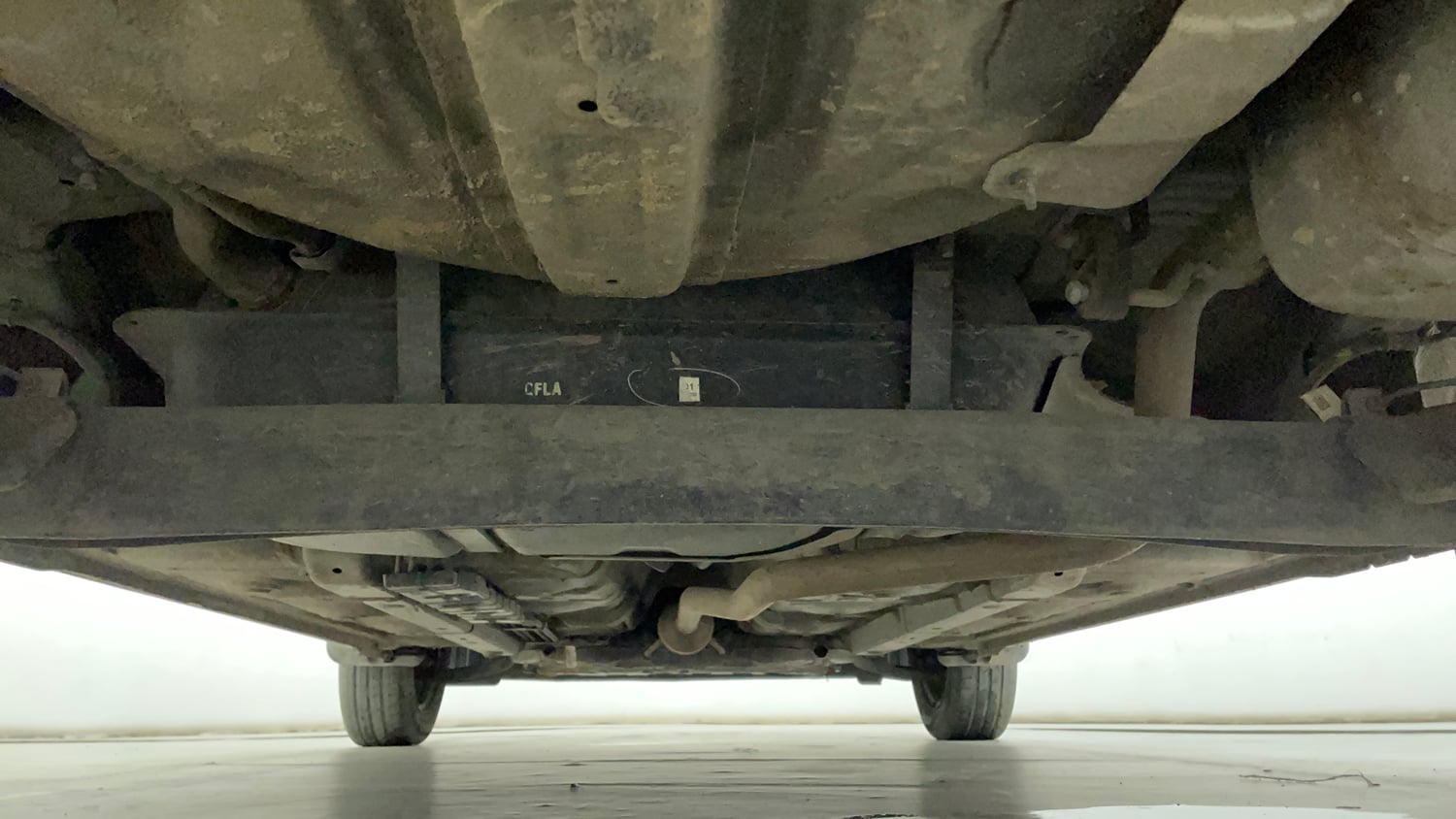 Used 2021 Hyundai Grand i10 Nios Magna 1.2 Kappa VTVT Petrol Manual extra REAR UNDERBODY VIEW (TAKEN FROM REAR)