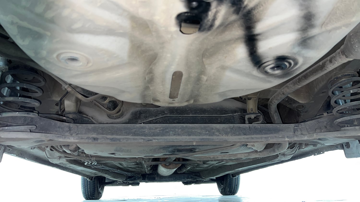 Used 2017 Maruti Suzuki Dzire VXi Petrol Manual extra REAR UNDERBODY VIEW (TAKEN FROM REAR)