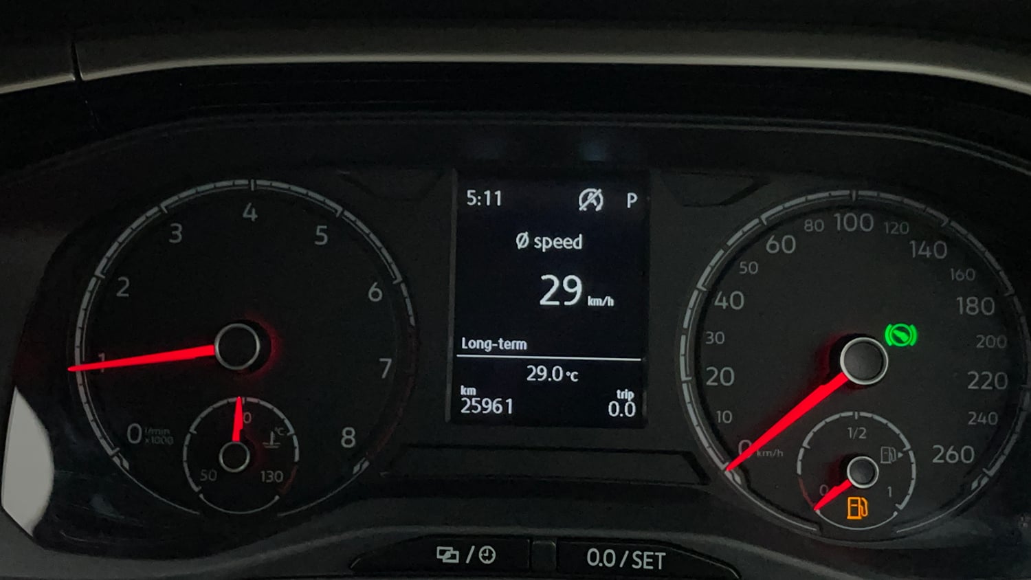 Used 2023 Volkswagen Virtus Highline 1.0 TSI AT Petrol Automatic interior CLUSTERMETER VIEW