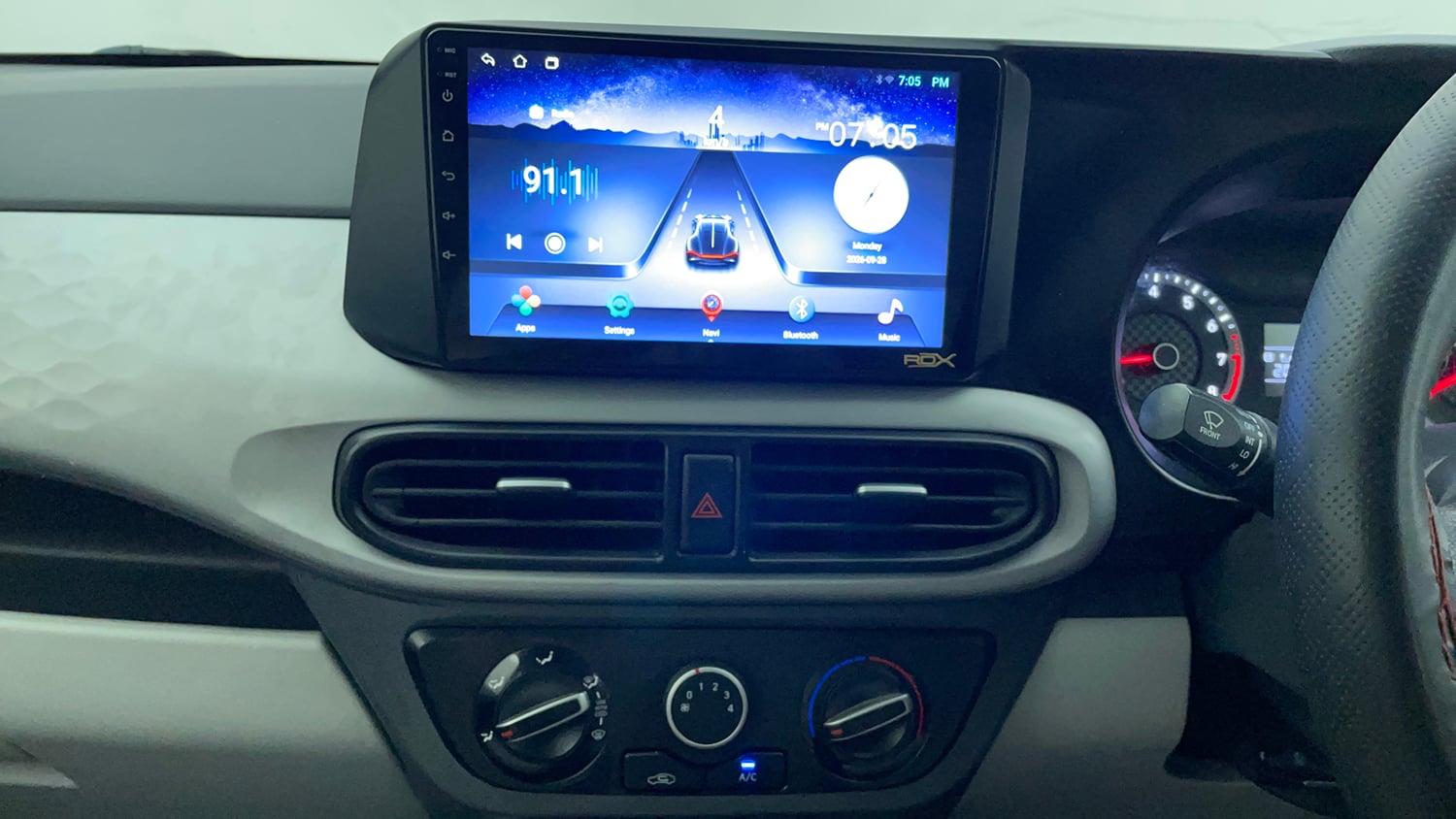 Used 2021 Hyundai Grand i10 Nios Magna 1.2 Kappa VTVT Petrol Manual interior MUSIC SYSTEM & AC CONTROL VIEW