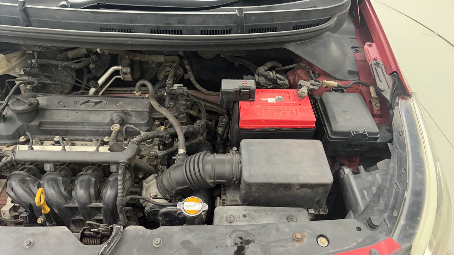 Used 2015 Hyundai Elite i20 Magna 1.2 Petrol Manual engine ENGINE LEFT SIDE VIEW