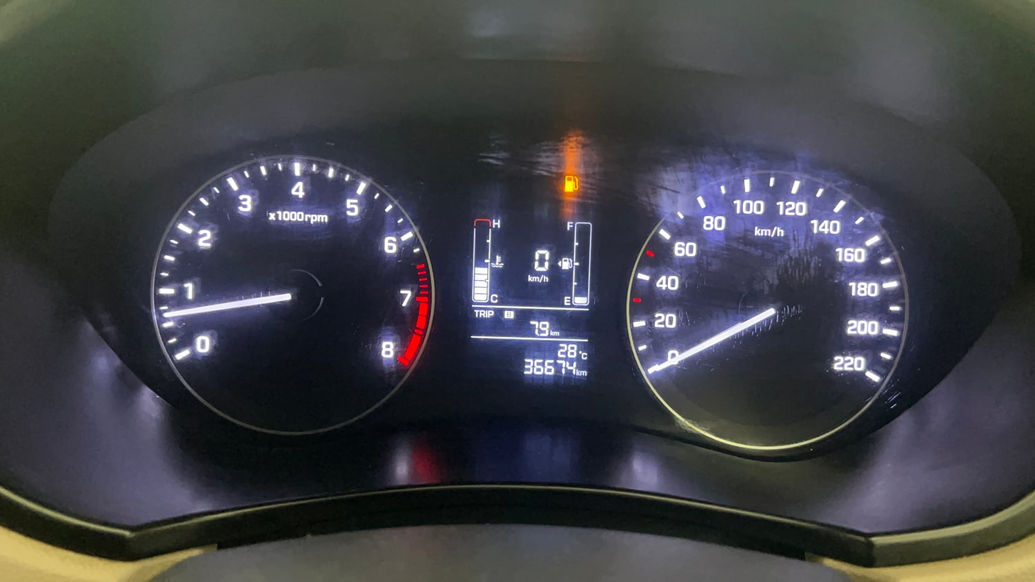 Used 2015 Hyundai Elite i20 Magna 1.2 Petrol Manual interior CLUSTERMETER VIEW