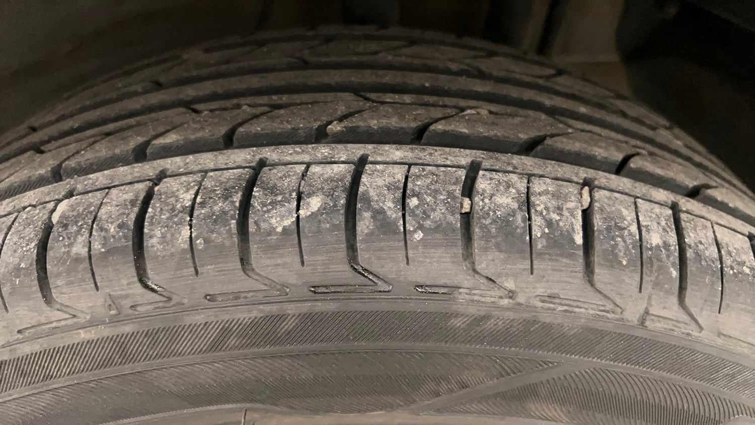 Used 2023 Tata Nexon XM (S) Diesel Diesel Manual tyres LEFT REAR TYRE TREAD VIEW