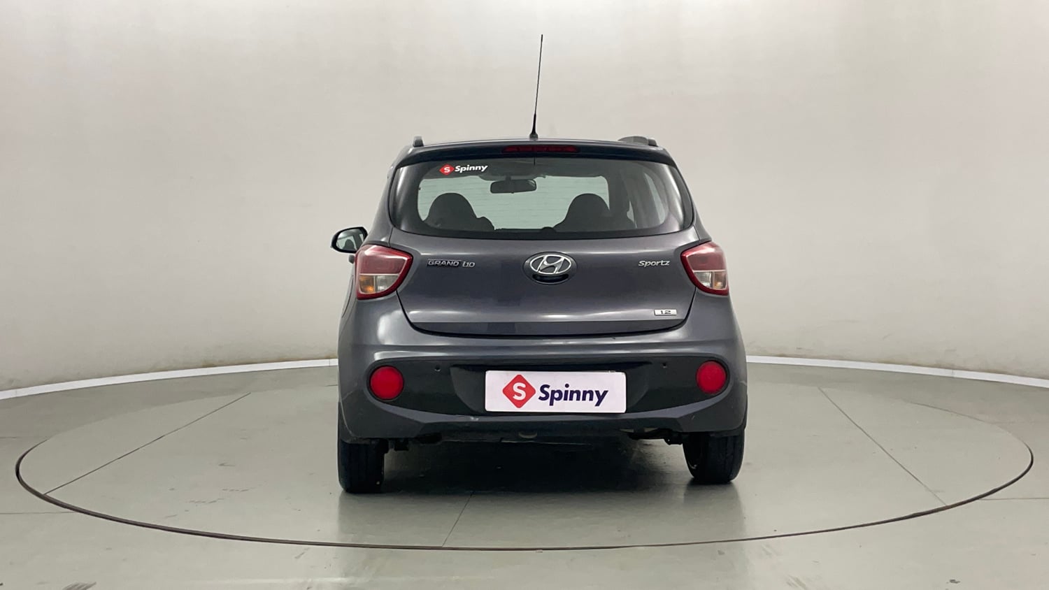 Used 2017 Hyundai Grand i10 Sportz (O) 1.2 Kappa VTVT Petrol Manual exterior BACK VIEW