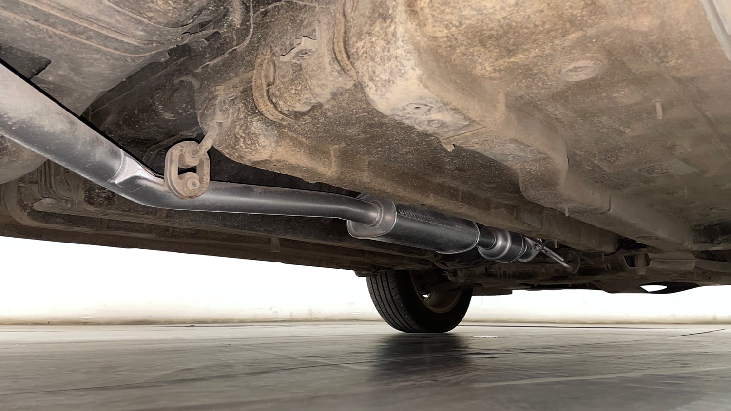 Used 2022 Hyundai Creta SX (O) 1.4 Turbo 7 DCT Petrol Automatic extra REAR RIGHT UNDERBODY VIEW