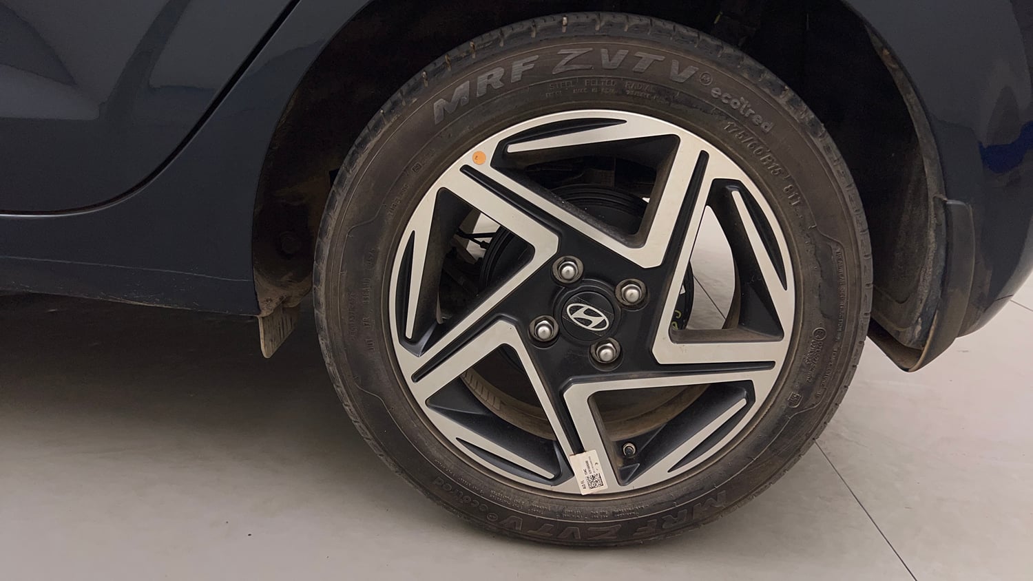 Used 2025 Hyundai Grand i10 Nios Sportz (O) 1.2 Kappa VTVT Petrol Manual tyres LEFT REAR TYRE RIM VIEW