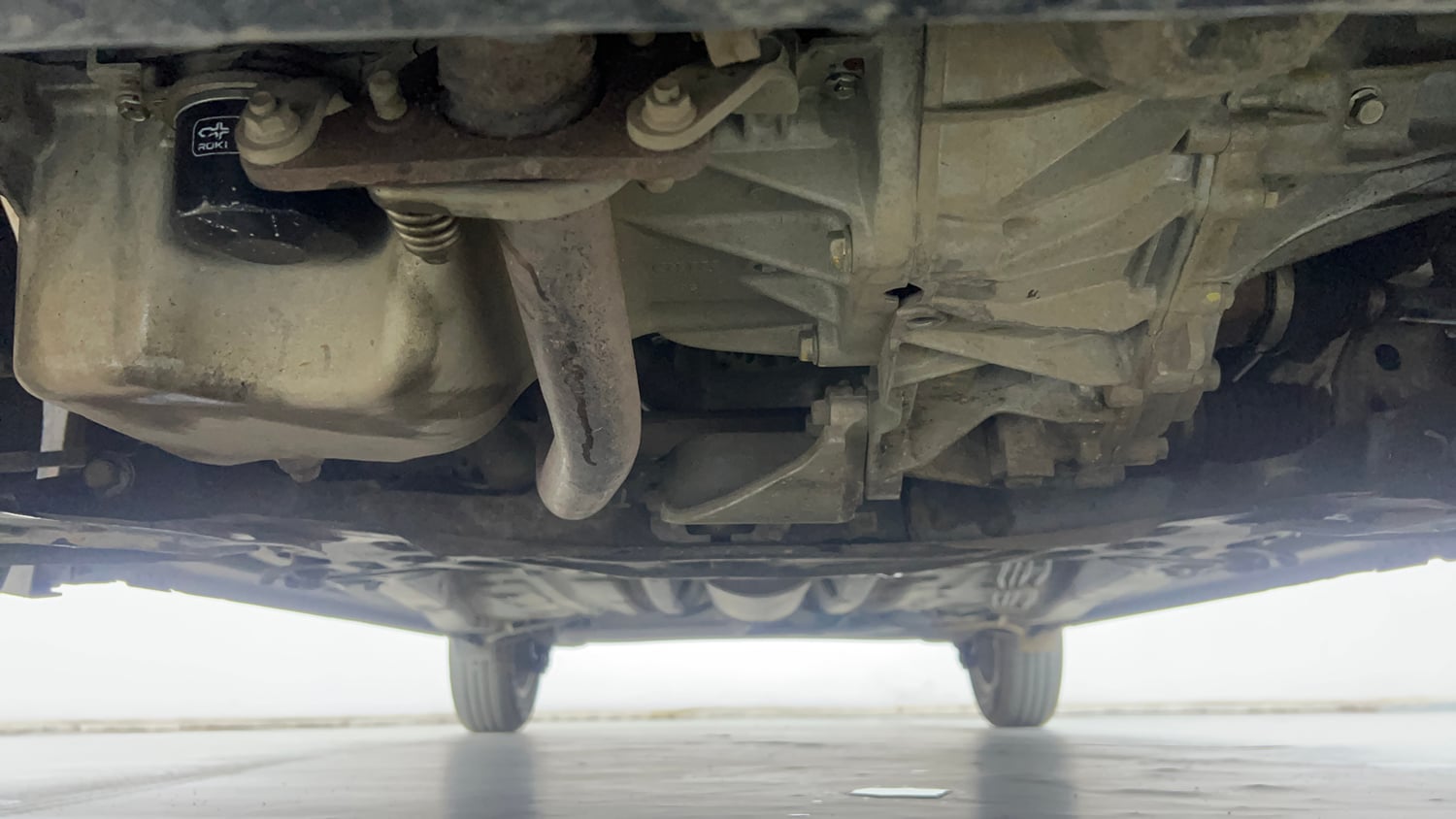 Used 2023 Maruti Suzuki Wagon R ZXI Plus 1.2 AGS Petrol Automatic extra FRONT LEFT UNDERBODY VIEW