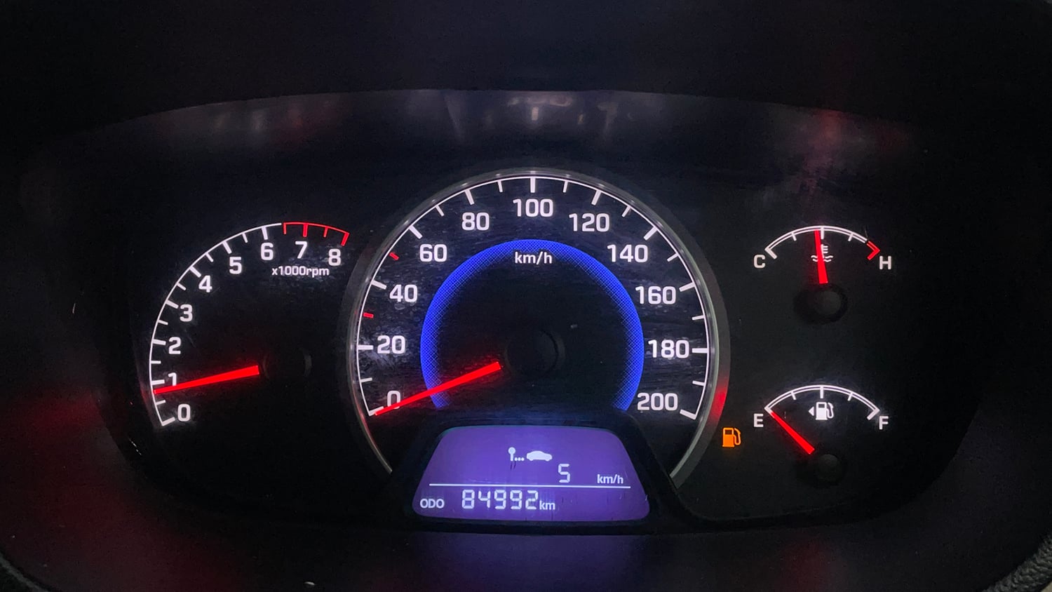 Used 2016 Hyundai Grand i10 Asta 1.2 Kappa VTVT Petrol Manual interior CLUSTERMETER VIEW