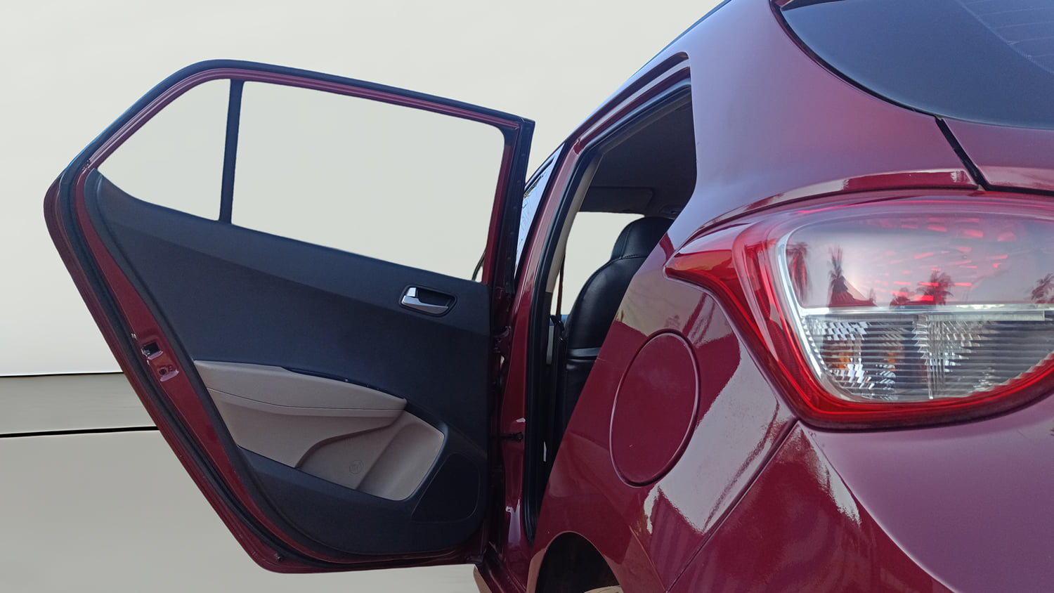 Used 2015 Hyundai Grand i10 Asta AT 1.2 Kappa VTVT Petrol Automatic interior LEFT REAR DOOR OPEN VIEW