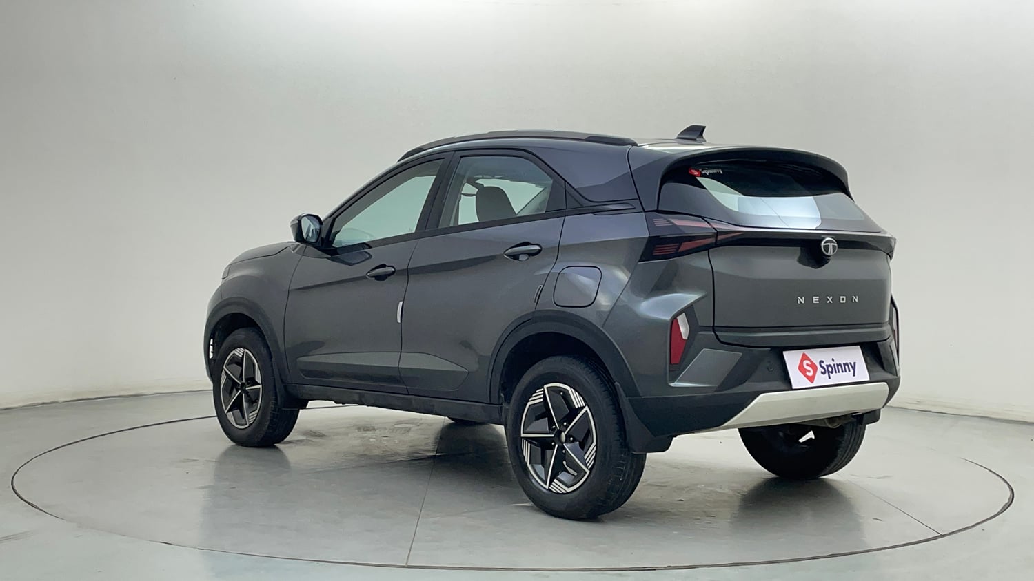 Used 2024 Tata Nexon Creative Plus 1.2 Revotron Petrol 6AMT Petrol Automatic exterior LEFT REAR CORNER VIEW