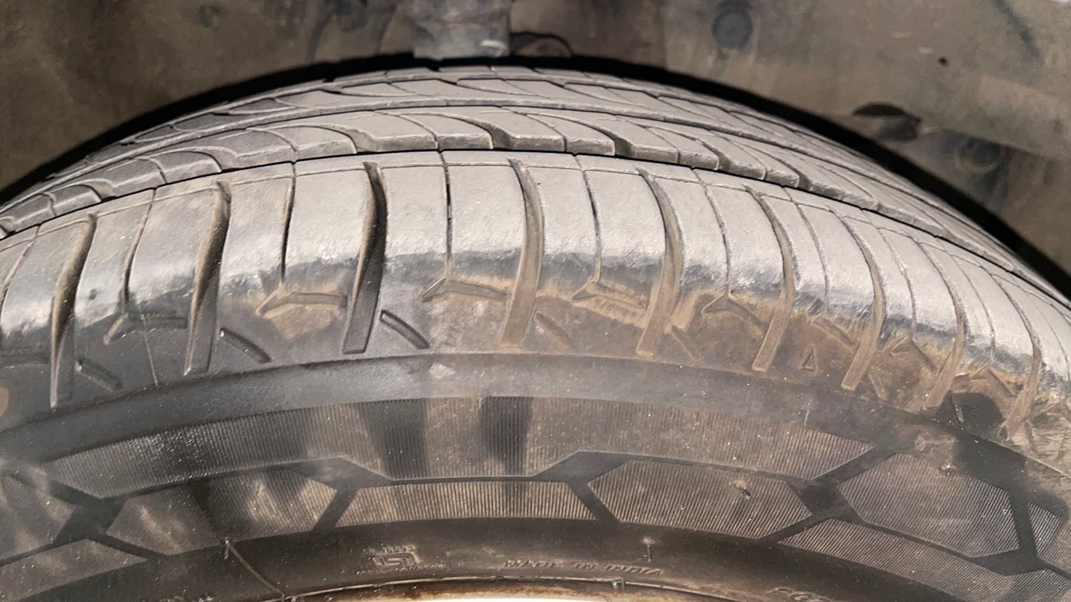 Used 2017 Honda Jazz V AT Petrol Petrol Automatic tyres RIGHT FRONT TYRE TREAD VIEW