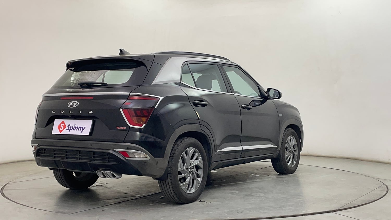 Used 2022 Hyundai Creta SX (O) 1.4 Turbo 7 DCT Petrol Automatic exterior RIGHT REAR CORNER VIEW