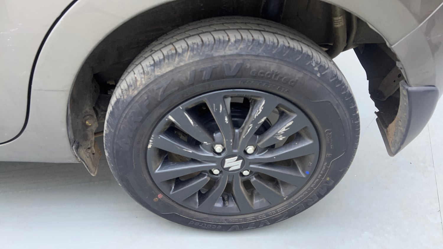 Used 2023 Maruti Suzuki Wagon R ZXI Plus 1.2 AGS Petrol Automatic tyres LEFT REAR TYRE RIM VIEW