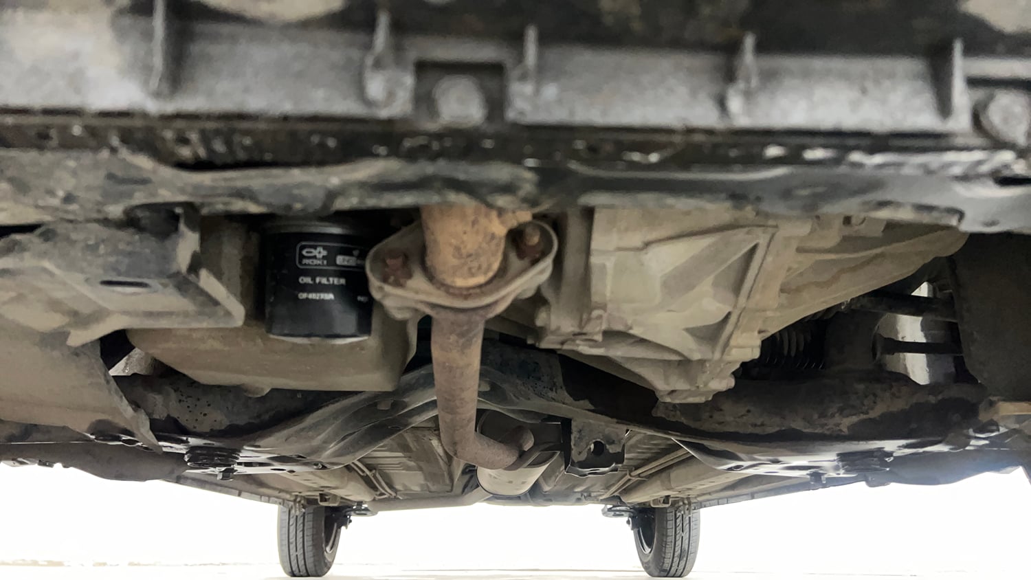 Used 2018 Maruti Suzuki Celerio ZXi AMT Petrol Automatic extra FRONT LEFT UNDERBODY VIEW