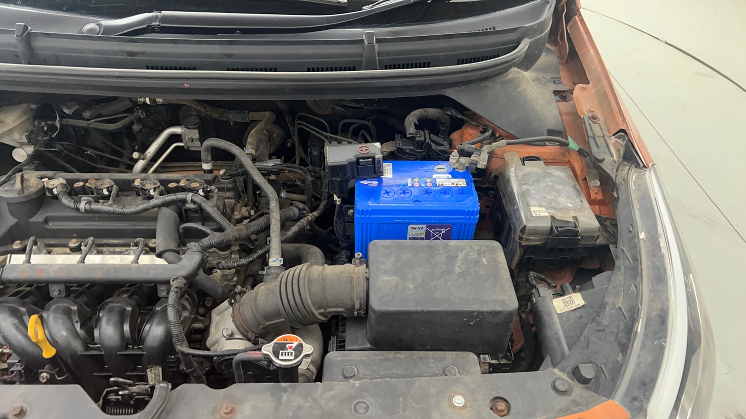 Used 2019 Hyundai Elite i20 Sportz Plus 1.2 Petrol Manual engine ENGINE LEFT SIDE VIEW